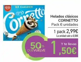 Carrefour Helados clásicos cornetto oferta