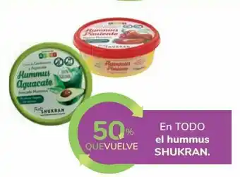 Carrefour En todo el hummus shukran oferta
