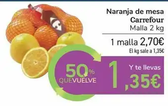 Carrefour Naranja de mesa carrefour oferta
