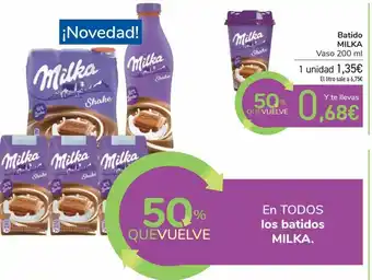 Carrefour En todos los batidos milka oferta