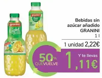 Carrefour Bebidas sin azúcar añadido granini oferta