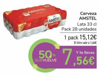 Carrefour Cerveza amstel oferta
