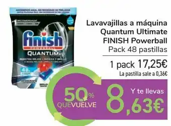 Carrefour Lavavajillas a máquina quantum ultimate finish powerball oferta