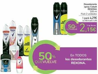 Carrefour En todos los desodorantes rexona oferta
