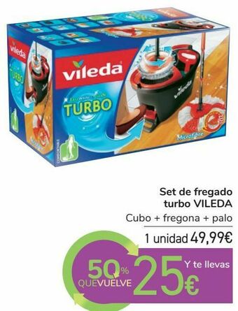 Carrefour Set de fregado turbo vileda oferta