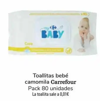 Carrefour Toallitas bebé camomila carrefour oferta