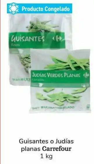 Carrefour Guisantes o judías planas carrefour oferta