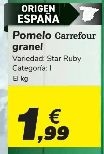 Carrefour Pomelo carrefour granel oferta