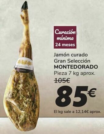 Carrefour Jamón curado gran selección montedorado oferta