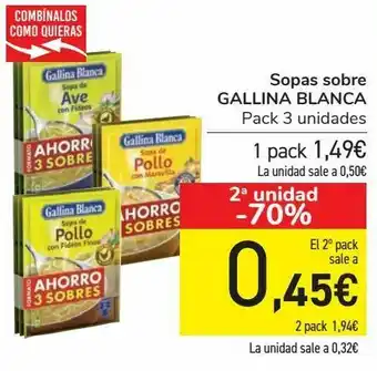 Carrefour Sopa sobre gallina blanca oferta