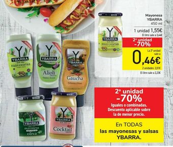 Carrefour En todas las mayonesas y salsas ybarra oferta