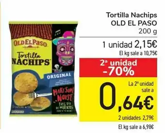 Carrefour Tortilla nachos old el paso oferta