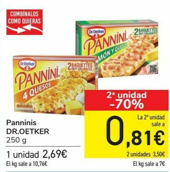 Carrefour Panninis dr.oetker oferta