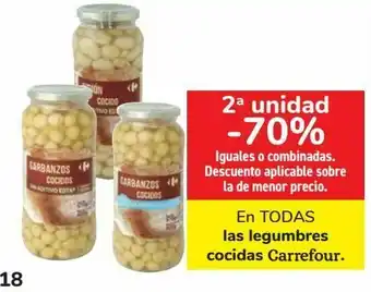 Carrefour En todas las legumbres cocidas carrefour oferta