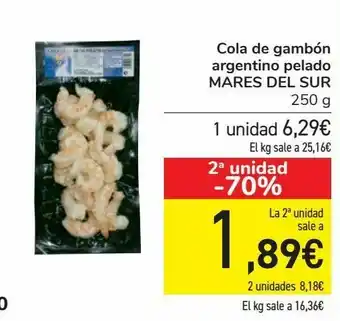 Carrefour Cola de gambón argentino pelado mares del sur oferta