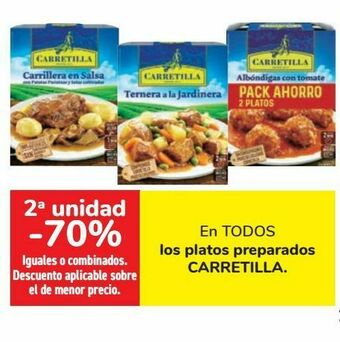 Carrefour En todos los platos preparados carretilla oferta