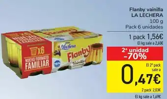Carrefour Flanby vainilla la lechera oferta