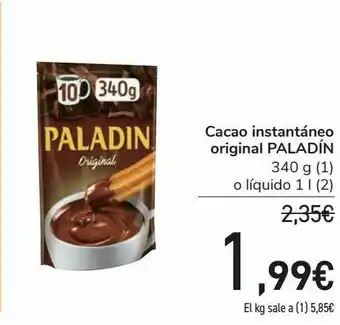 Carrefour Cacao instantáneo original paladín oferta
