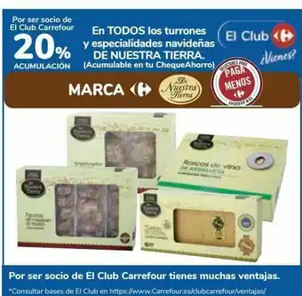 Carrefour En todos los turrones y especialidades navideñas de nuestra tierra oferta