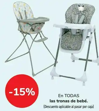 Carrefour En todas las tronas de bebé oferta