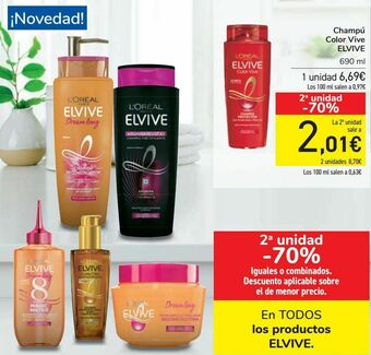 Carrefour En todos los productos elvive oferta