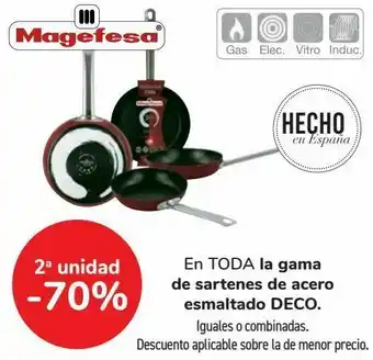 Carrefour En toda la gama de sartenes de acero esmaltado deco oferta