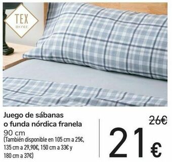 Carrefour Juego de sábanas o funda nórdica franela oferta