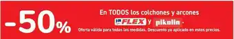 Carrefour En todos los colchones y arcones flex y pikolin oferta
