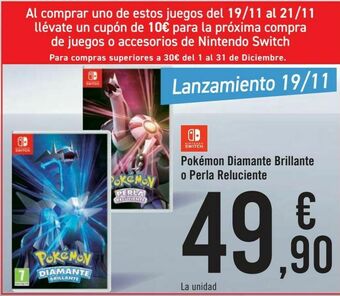Carrefour Pokémon diamante brillante o perla reluciente oferta