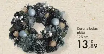 Carrefour Corona bolas plata oferta