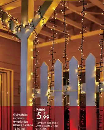 Carrefour Guirnaldas interior o exterior luz oferta