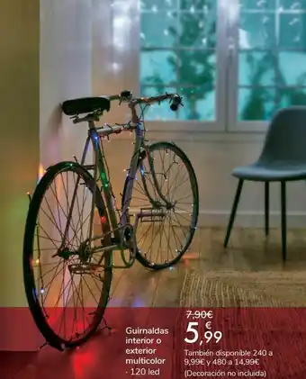 Carrefour Guirnaldas interior o exterior multicolor oferta