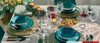 Carrefour Vajilla de loza mafra azul oferta