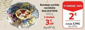 Alcampo Bandeja surtido navideño dulcestepa oferta