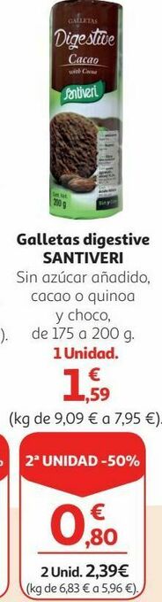Alcampo Galletas digestive santiveri oferta