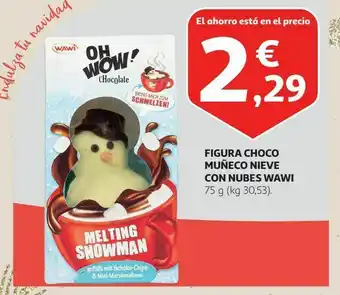 Alcampo Figura choco muñeco de nueve con nubes wawi oferta