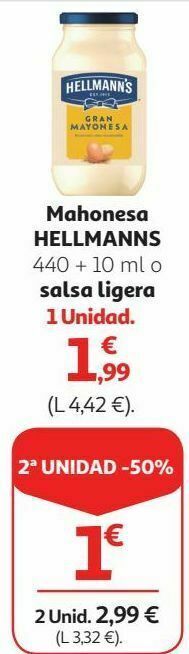 Alcampo Mayonesa hellmann's oferta