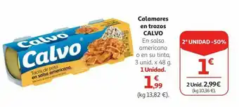 Alcampo Calamares en trozos calvo oferta