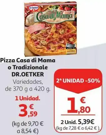 Alcampo Pizza casa de mama o tradizionale dr oetker oferta