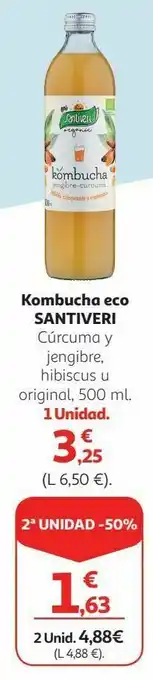 Alcampo Kombucha eco santiveri oferta