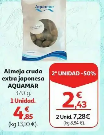 Alcampo Almeja cruda japonesa aquamar oferta