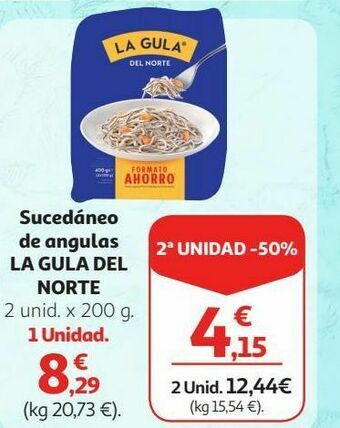Alcampo Sucedáneo de angulas la gula del norte oferta