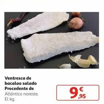Alcampo Ventresca de bacalao salado oferta