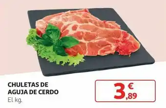 Alcampo Chuleta de aguja de cerdo oferta