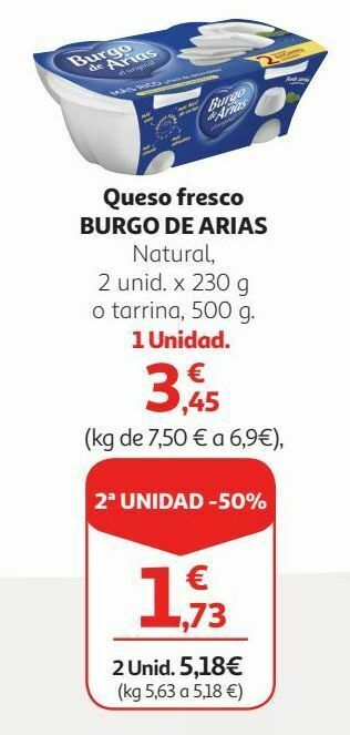 Alcampo Queso fresco burgo de arias oferta