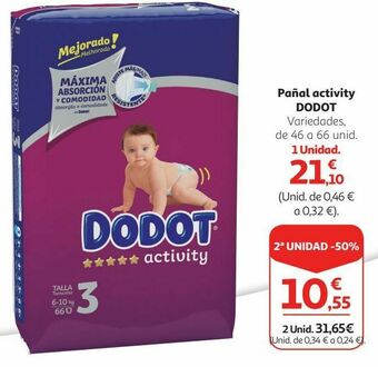 Alcampo Pañal activity dodot oferta