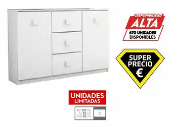 Conforama Aparador con 2 puertas y 3 cajones oferta