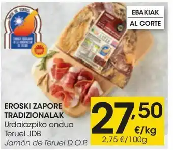 Eroski Jamón de teruel eroski oferta