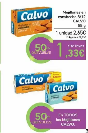 Font Vella En todos los mejillones calvo oferta