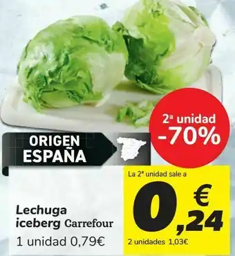 Font Vella Lechuga iceberg carreofur oferta